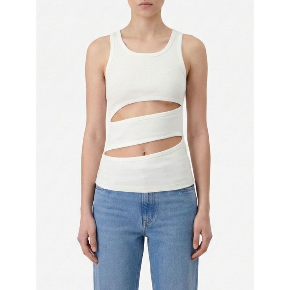 Coperni Women Cotton Cut-Out Top Coperni